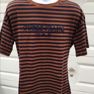 Guess Jeans USA short sleeve striped T-SHIRT.